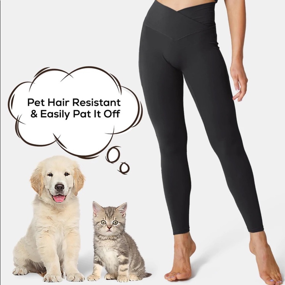 NWT HALARA Patitoff Pet Hair Resistant High Waisted Leggings